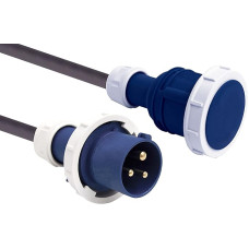 Electraline 46139 10m Neoprene Extension Cable H07RN-F 3G2.5mm Male/Female IP67 Black