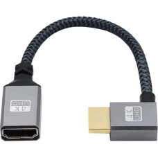 chenyang HDMI 1.4 kabelis, A tipo HDMI vyriškos ir moteriškos lyties prailginimo kabelis vyriškos lyties 90 laipsnių kampu