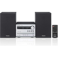 Panasonic DAB+ SC-PM250BEGS I 20 W skaitmeninis imtuvas, CD grotuvas, UKW radijas ir DAB+-USB jungtis - automatinė išjungimo funkcija - senovinis dizainas - prancūziška versija