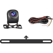 AHD atbulinės eigos kamera, suderinama su YZKONG radijo imtuvais, naktinio matymo vandens profilio atbulinės eigos kamera su automobilio numerio ženklo tvirtinimo rėmeliu