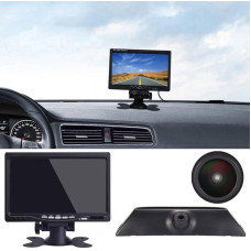 18 mm Lens Top Quality Reversing Camera + 7 Inch TFT LCD Screen Monitor Brake Light Car Roof Reversing Camera Replacement for Fiat Iveco Daily 4 Gen 2011-2014