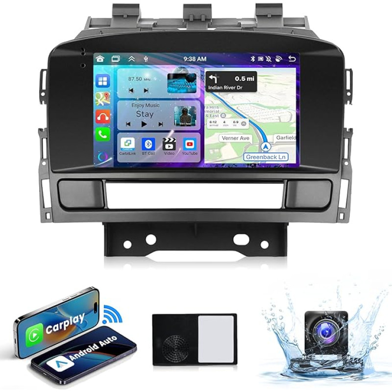 4G ir 64G 8 branduolių podofo 7 colių automobilinis radijas Bluetooth Buick Excelle 2010-2014/Opel Astra J 2011-2012 Carplay Android automobilinis belaidis, WiFi GPS navigacija HIFI/RDS/FM DSP, radijas 2 DIN su jutikliniu ekranu +