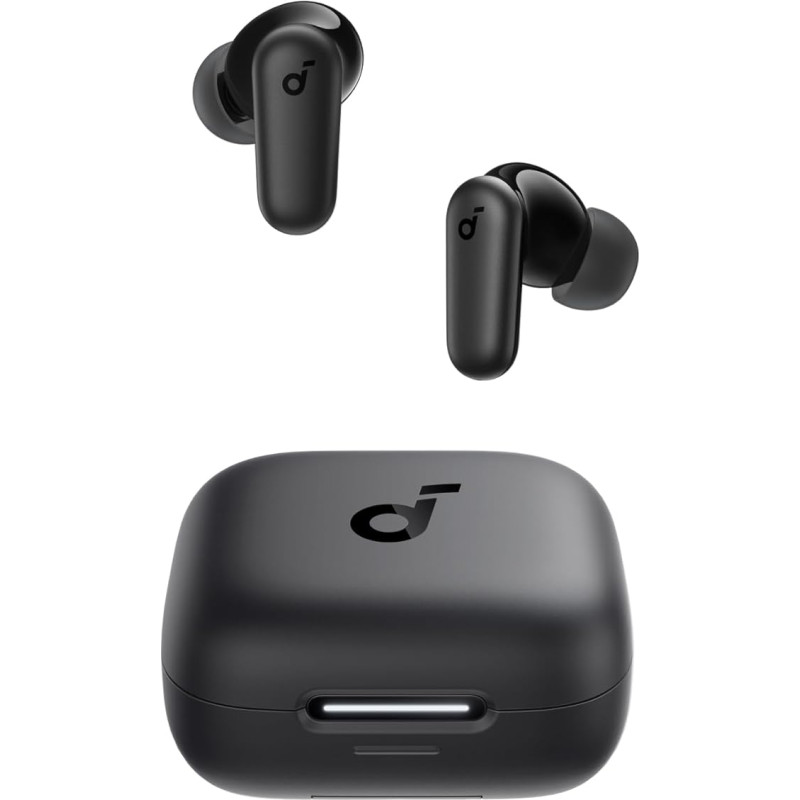 soundcore P30i by Anker Noise Cancelling Earbuds, Smart Geräuschunterdrückung, kraftvolle Bässe, 45h Spielzeit, 2-in-1 Case und Handyständer, IP54, Kabellose Kopfhörer, Bluetooth 5.4(Generalüberholt)