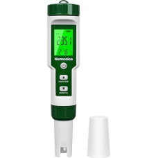 Homcoice PH Meter 4 in 1 pH H2 ORP Temperature Tester Multifunctional 0.01 High Precision IP67 Waterproof Digital Water Quality Tester with ATC Function