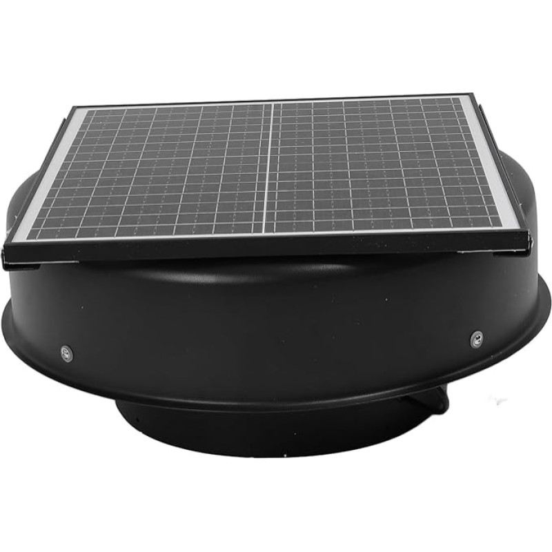 42-Watt-Solar-Dachbodenventilator, Solarbetriebener Dachabluftventilator, 3000 M³/h Luftvolumen, Solarentlüftung mit Bürstenlosem Motor, Allwetterbetrieb (EU-Stecker)