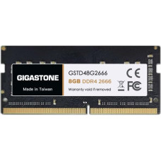 DDR4 OPERATYVIOJI ATMINTIS: GIGASTONE 8GB DDR4 2666MHz (2400MHz arba 2133MHz) PC4-21300(PC4-19200/17000) CL19 1.2V SODIMM 260Pin Non-ECC Unbuffered Notebook Laptop High Performance Memory Upgrade