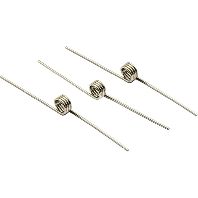 BELLAY nerūdijančio plieno sukimo spyruoklė 1mm V tipo spiralinės vielos skersmuo 1.0mm kampas 60 120 180 laipsnių spyruoklės šiukšliadėžės remontas (dydis: 6.0mm, spalva: 7.5mm (5 vnt.) _1.0mm (120 laipsnių)