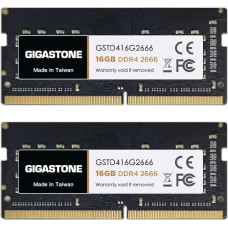 【DDR4 RAM】GIGASTONE 32GB rinkinys (2x16GB) DDR4 2666MHz (2400MHz arba 2133MHz) PC4-21300 (PC4-19200/17000) CL19 1.2V SODIMM 260 Pin Unbuffered Non ECC didelio našumo nešiojamųjų kompiuterių atminties atnaujinimas