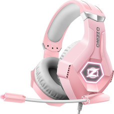 Ozeino Gaming Headset with Microphone 3D Surround Sound Headphones Noise Cancelling RGB Light