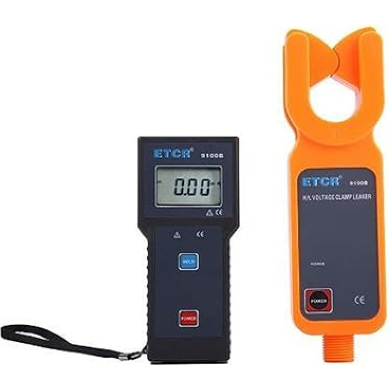 Clamp Current Meter, ETCR9100B H/L Voltage Terminal Leak 0.00 MA-600A 50/60 Hz Leakage Current Measurement and Resistance Measurement, Power Tools and Testers