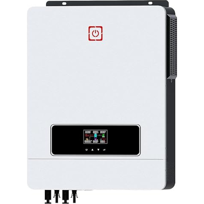 PMSUN 10200W On/Off Grid Solar Hybrid Inverter Built-in 160A Charge Controller PV Max 500V Input DC48V to AC230V Pure Sine Wave Inverter for Home Energy Storage RV Shed Off-Grid System