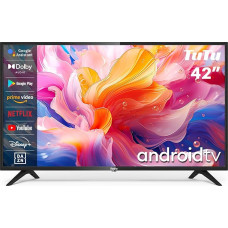 TuTu TV 42 Inch Smart TV (106 cm) Full HD Android TV App Store Triple Tuner WiFi Bluetooth USB HDMI (2024)