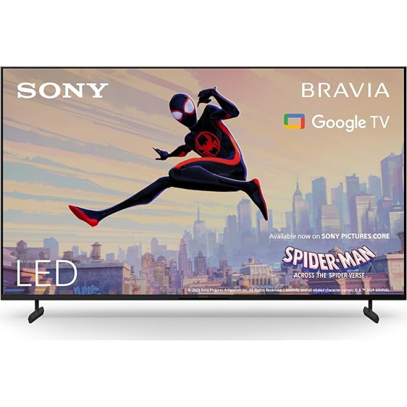 Sony BRAVIA, KD-65X80L, 65 Inch TV, LED, 4K HDR, Google TV, Smart TV, Works with Alexa, BRAVIA CORE, TRILUMINOS PRO, HDMI 2.1, Gaming Menu with ALLM