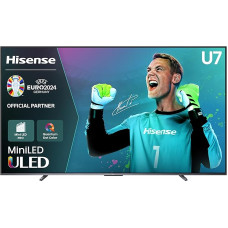 Hisense 100U7KQ (100 Inch) TV 4K Mini LED ULED HDR Smart TV, Quantum Dot, 120Hz, HDMI 2.1, Game Mode Pro, Dolby Vision IQ & Atmos, Bluetooth, Alexa Built-in, Anthracite