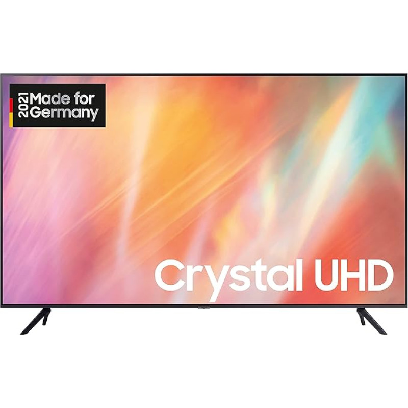 Samsung Crystal UHD 4K TV 55 Inch (GU55AU7179UXZG, German Model), HDR, Q-Symphony, Frameless Design, Smart TV [2021]