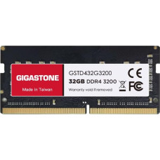 DDR4 OPERATYVIOJI ATMINTIS: GIGASTONE 32GB DDR4 3200MHz (2933MHz arba 2666MHz) PC4-25600 (PC4-23400, 21300) CL22 1.2V SODIMM 260 Pin Unbuffered Non ECC didelio našumo nešiojamųjų kompiuterių atminties atnaujinimas