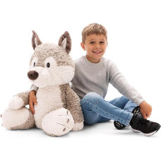 NICI Forest Friends Wolf Cuddly Toy Winny 70 cm - pūkuotas pliušinis žaislas, skirtas glaustis, žaisti ir mylėti, pagamintas tausojant - 49953