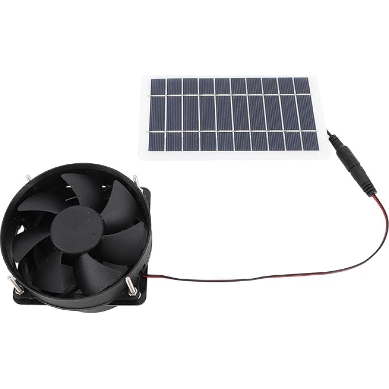 Solar Fan, 10W Monocrystalline Silicon, Solar Powered Extractor Fan with Fan, Loft Fan, Solar Extractor Fan, Portable Quiet