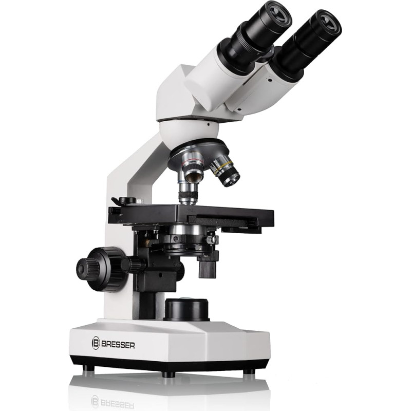 Bresser Microscope Erudit Basic Bino 40-400x Binocular with Smartphone Holder