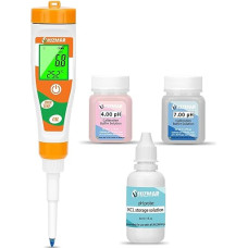 UIUZMAR pH Meter for Fermentation, Digital pH Meter Water, pH Value Meter for Pool, Drinking Water, Kombucha pH Tester for Canning Food, Hot Sauce, Sushi Rice
