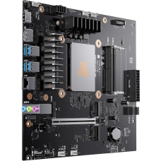 MINISFORUM BD795M M-ATX pagrindinė plokštė su AMD Ryzen 9 7945HX, 16C/32T, Hasta 5,4 GHz, PCIe 4.0 x16 lizdas, du NVMe M.2 lizdai, 2X SATA3.0 HDD/SSD lizdai, DDR5, HDMI/DP, USB 3.2, RJ45 2.5G