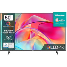 Hisense 50E7KQ QLED Smart TV, 127 cm (50 inches), 4K, HDR10, HDR10+ decoding, HLG, Dolby Vision, DTS Virtual, 60Hz Panel, Bluetooth, Alexa Built-in, VIDAA Voice, Black [2023