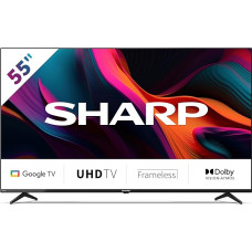 SHARP 55GL4260E Google TV 139 cm (55 Inch) 4K Ultra HD Google TV (Smart TV without Frame, Dolby Atmos, Dolby Vision, HDMI 2.1 with eARC)