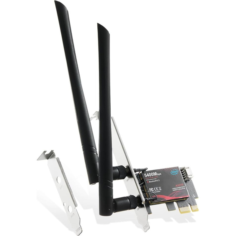 Binardat WiFi 6E kortelė AX5400 PCIe WiFi tinklo adapteris, 