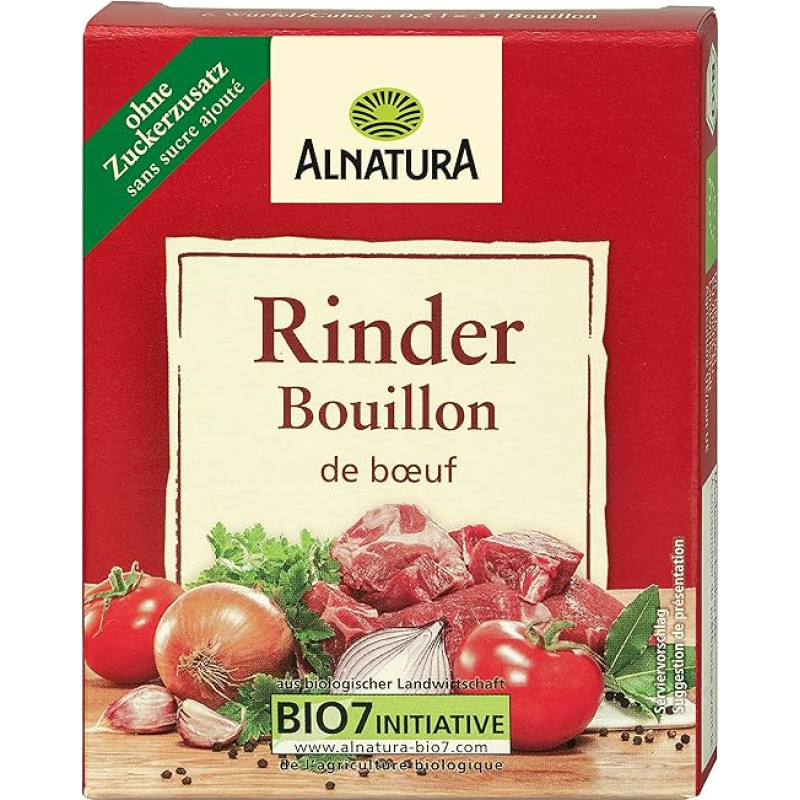 Alnatura Organic Beef Broth 6 Cubes 66g