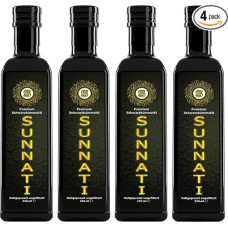 Sunnati® Egipto juodųjų kmynų aliejus nefiltruotas, šalto spaudimo, 100% grynas 4 x 250 ml (1000 ml)