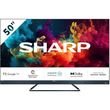 SHARP 55FQ5EG Quantum Dot Google TV 139 cm (55 Inch) 4K Ultra HD QLED Google TV (Smart TV without Frame, Dolby Atmos, Dolby Vision IQ, HDMI 2.1 with eARC)