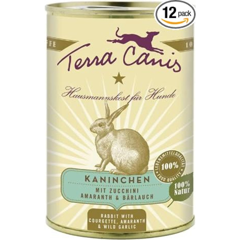 Terra Canis classic Kaninchen mit Zucchini, Amaranth und Bärlauch 400 g