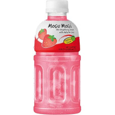 Mogu Mogu Mogu Fruchtsaft mit Nata de Coco, 300 ml, Erdbeere, 12 Stück