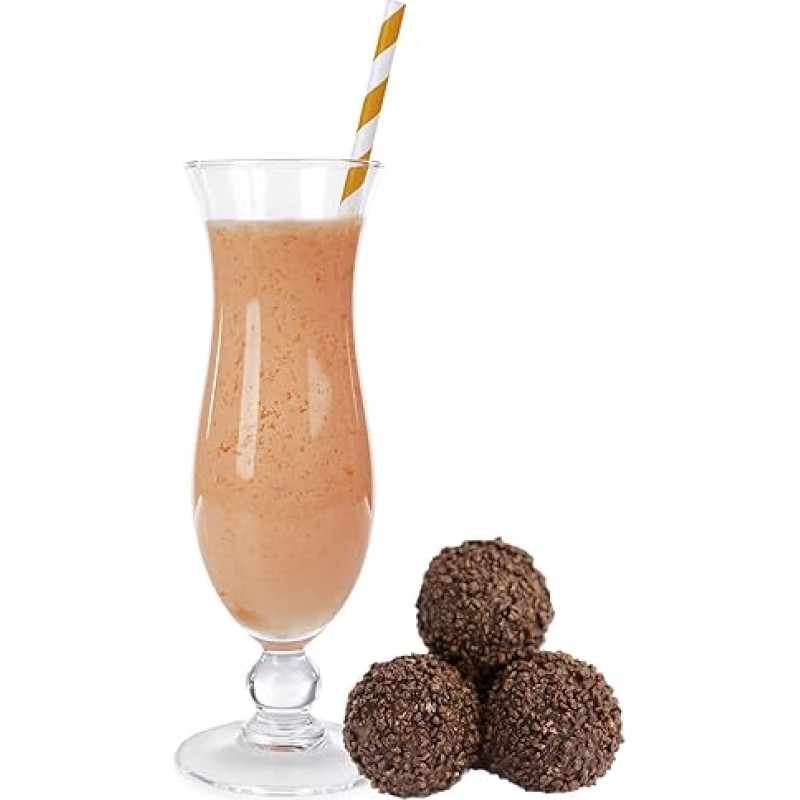 Punch Ball, Rum Ball, Truffle, Whey Powder, Luxofit, Enriched with L-Carnitine Protein, Wellness Drink, Aspartame-Free Whey (Punch Ball, Rum Ball, Truffle, 1 kg)