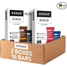 RXBAR Minis Protein Riegel 6g baltymų be glitimo užkandžių pakuotė (16 Riegel)