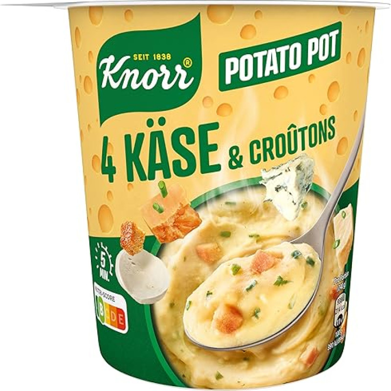 Knorr Chedar Pasta Snack 61 GR Pakuotė po 8 vnt.