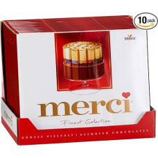 Merci Large Variety, Pack of 10 (10 x 250 g Pack)