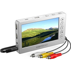 DIGITNOW vaizdo įrašymo įrenginys, USB 2.0 1080P 60 kadrų per sekundę vaizdo keitiklis su 5 colių OLED ekranu, HDMI AV vaizdo įrašymo įrenginys iš vaizdo registratoriaus, DVD, VHS juostų, Hi8, vaizdo kamerų, žaidimų sistemų