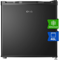 CHiQ mini baro šaldytuvas 46 l, mini šaldytuvas su šaldikliu, 49,6 x 47,4 x 44,7 cm (V x Š x G), F Energijos suvartojimas 100 kWh per metus, labai tylus 35 dB, metalinis