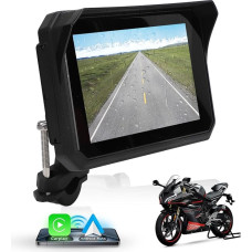5 Inch Motorcycle Carplay GPS Navigation, Airplay CarPlay/Android Car for Motorcycles, Waterproof IPS Touch Screen, Motorcycle/Motorcycle GPS, Bluetooth