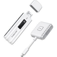 Belaidis HDMI siųstuvas ir imtuvas USB C, Lemorele 50 m USB-C siųstuvas HDMI belaidis siųstuvas, 5G/2.4G USB-C HDMI belaidis transliacijai iš 