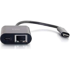 C2G USB-C Ethernet Adapter W/Power Black USB 3.0 (3.1 Gen 1) Type-C interface hub - Interface Hubs (USB 3.0 (3.1 Gen 1) Type-C)