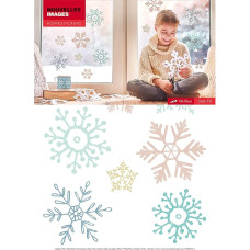 Nouvelles Images Window Stickers – Snow Etoiles, Polyvinyl, Multicoloured, 8 x 8 x 0.02 cm