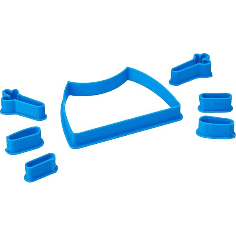 Cuticuter Peppa Pig Cuerpo Fondant Cookie Cutter, plastikinė, mėlyna, 8 x 7 x 1,5 cm