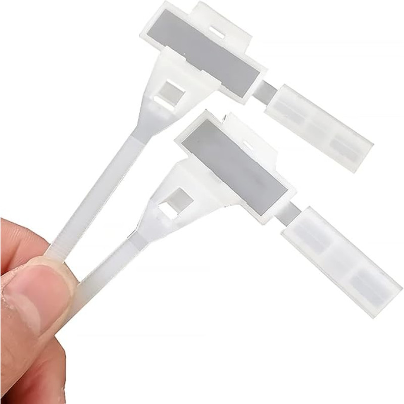 100 Pcs 5mm x 180mm Nylon Cable Ties Self Locking Ethernet Label Label for Home and Office