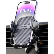 Pnitri Mobile Phone Holder Car, Ventilation Protection Car Mobile Phone Holder Hook Clip and Legs Double Support 360° Rotatable Car Mobile Phone Holder for iPhone Android Smartphone (4.0 - 7.0 Inches)