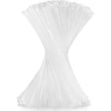 Cehony Kabelbinder, 300 mm x 4,5 mm, strapazierfähig, 22,7 kg, Zugfestigkeit, Nylon, Kunststoff, transparent, für den Außenbereich, Mehrzweck, selbstsichernd, UV-beständig, 30,5 cm, Weiß, 500 Stück