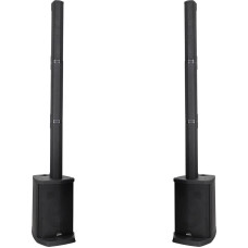 McGrey E-208LAB Active Line Array Cordless Column System Stereo Set - Line Spotlight PA in Set of 2 - 200 Watt (RMS) - 8 Inch Subwoofer - 2.5 Inch Full Range Speaker - USB/SD/Bluetooth® Media Player -