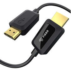 FIBBR 8K HDMI optinio pluošto kabelis, 48 Gb/s itin didelės spartos HDMI 2.1 kabelis/AOC palaiko 8K @ 60Hz, 4K @ 120Hz/144Hz HDR eARC, suderinamas su PS5, 