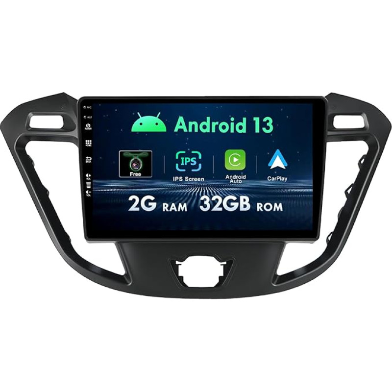 MISONDA 9 Inch Touch IPS Screen Android Car Radio Stereo for Ford Transit Custom 2013-2020 GPS Navigation Bluetooth Support Carplay and Android Car WiFi SWC Quad Core 2G RAM + 32G ROM